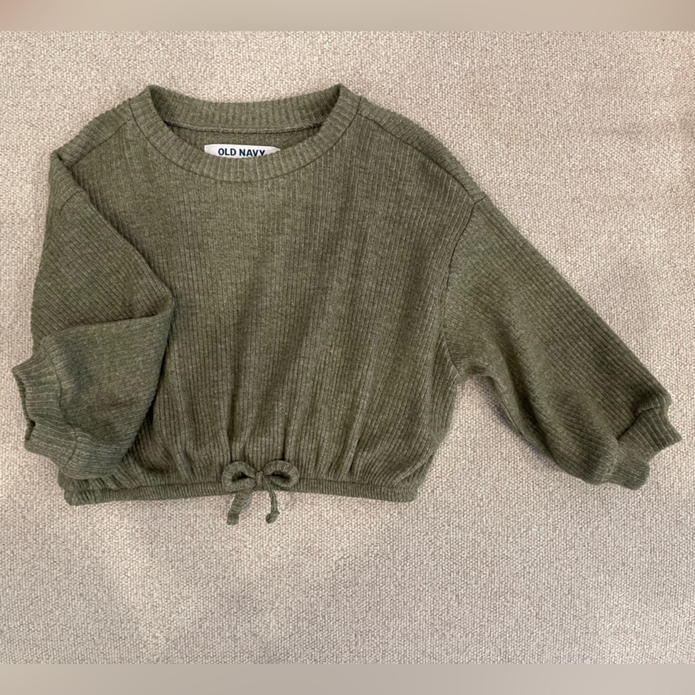 Old Navy Jogger Sweater - 12-18M - Olive Green - Worn Once